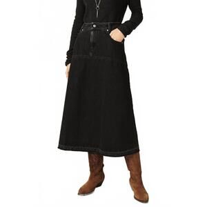 NEW BASH volentia denim skirt in charcoal